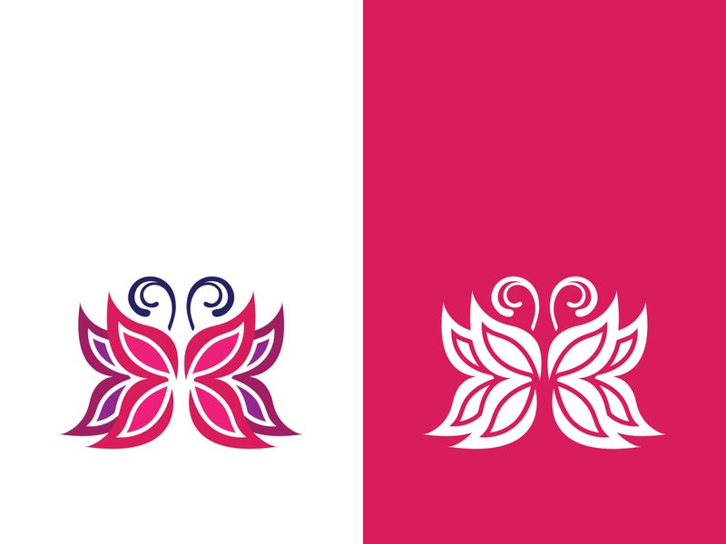 Beauty butterfly vector icon design