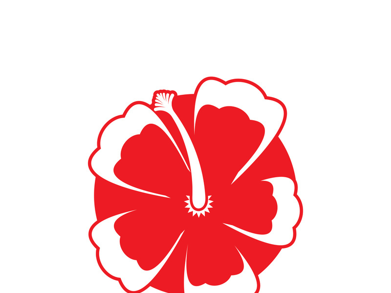 Flower vector icon design template illustration