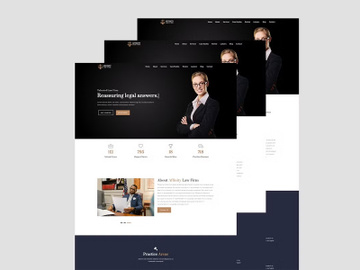 Lawyers and Law Firm HTML Template preview picture