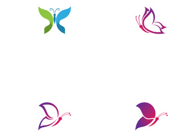 Colorful butterfly logo design. preview picture