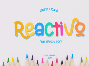 Reactivo Fun Display Font preview picture