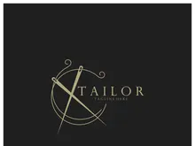 tailor logo icon illustration template combination of buttons for clothes, thread and sewing machine, for clothing product design, convection companies, fashion in vector form