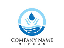 Water drop logo icon illustration template design