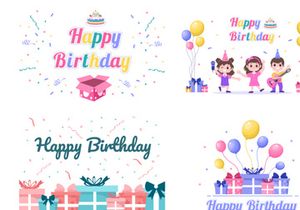 18 Happy Birthday Party Illustration