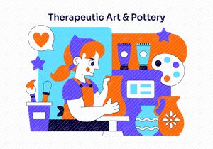 10 Ilustrasi Seni dan Keramik Terapi