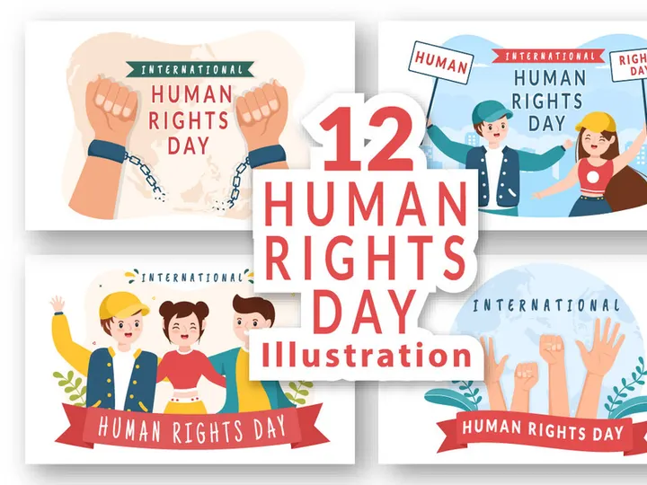12 Human Rights Day Illustration