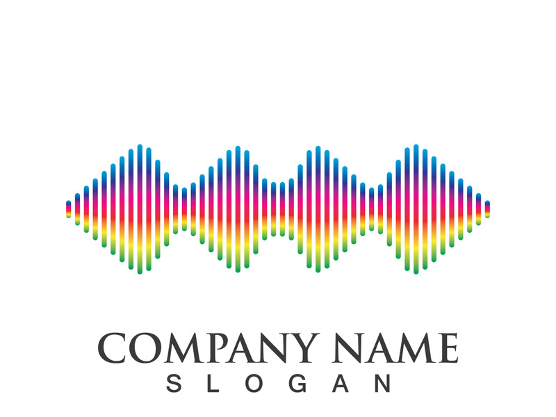 Sound waves set vector illustration icon design