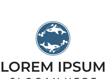 Orca whale logo preview picture