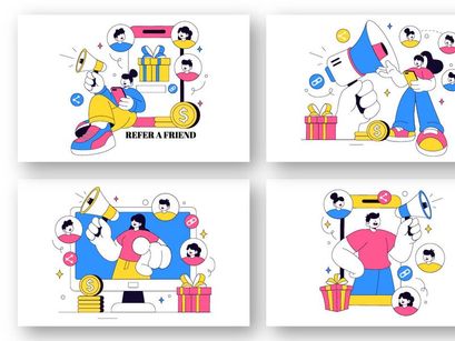 10 Refer a Friend Illustration
