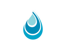 Water drop Logo illustration
