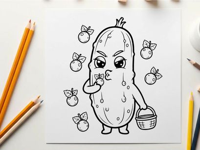 Cute onion character crying holding basket vector illustration