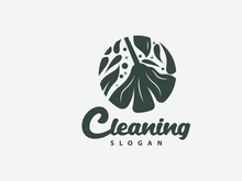 Cleaning Logo, Vector Cleaning Clean Service, Simple Minimalist Design