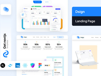 Dsign New NextJs based Landing Page Template
