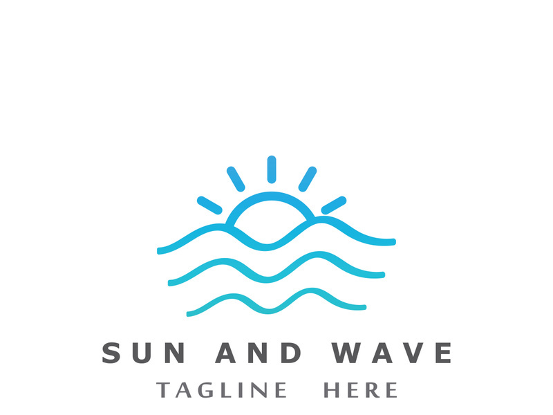 Creative and unique sun logo design.