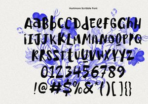 Hurtmore - Scribbles Font
