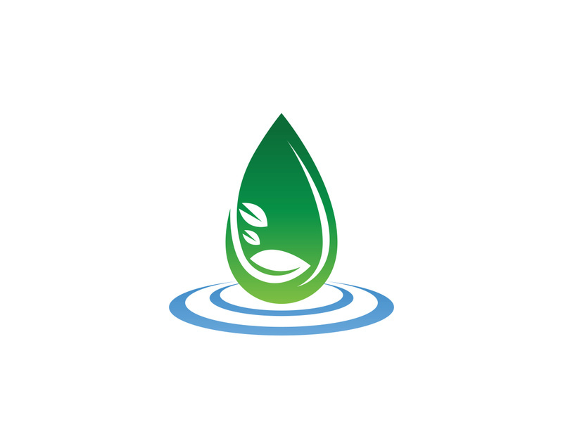 Water drop Logo Template vector