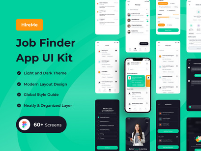 HireMe - Job Finder App UI Kit