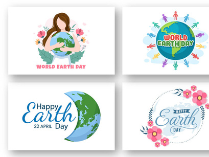 14 Happy Earth Day Illustration