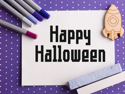 Halloween Sublimation - Condensed Vintage Font