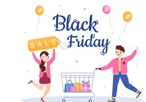 10 Black Friday Give Big Discount Illustration