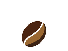 coffee bean icon vector illustration template