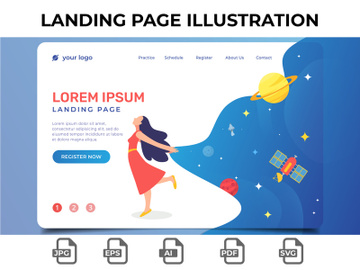 Landing Page Illustration 01 preview picture