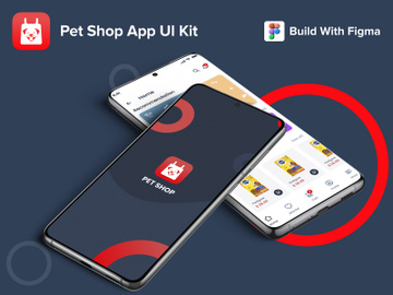 Pet Shop UI Application Kit - Figma & PSD preview picture