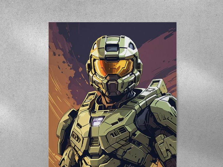 A Robotic Soldier Illustration Art