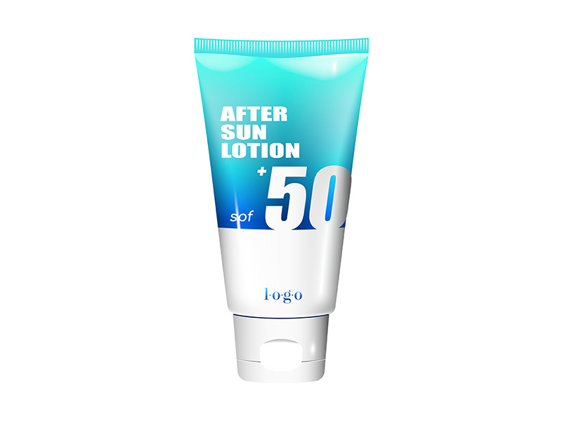 After sun lotion realistic product vector design