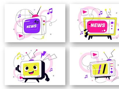 10 World Television Day Illustration
