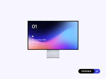 Freebie - Apple Pro Display XDR Mockup preview picture
