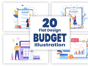 20 Budget Financial to Managing or Planning Illustration preview picture