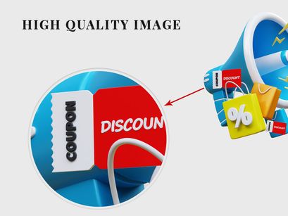 3D PNG Elements Sale Concepts