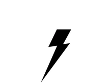 Lightning bolt flash thunderbolt icons vector