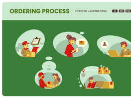 Ordering Process Illustration preview picture