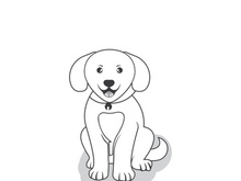 Dog logo vector design icon illustration template