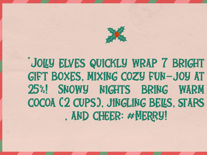 Jingle Cheer | Hand Drawn Festive