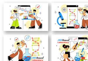 10 DNA Research Laboratory Illustration
