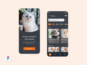 Pets Lovers App Design preview picture