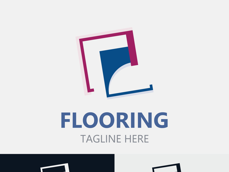 Flooring Logo design, custom Layer Vector elegant business store building