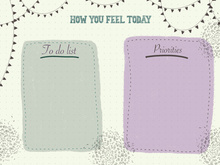 Printable note work daily or study planner for productivity