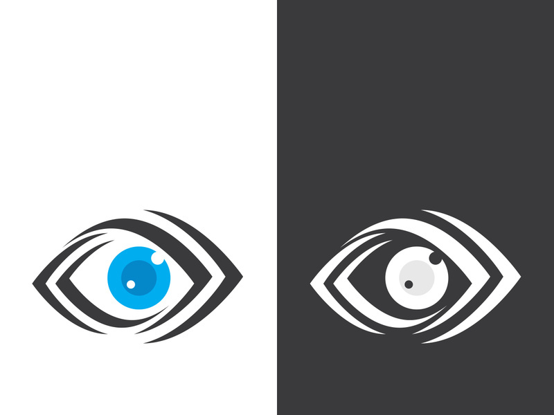 Eye logo icon design template illustration