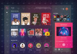 FM Music - Music Player Dashboard Saas App