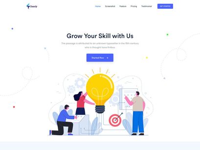 Sass Digital Agency Landing Page