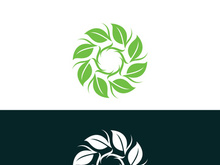 nature leaf logo, environment logo , ecology logo template