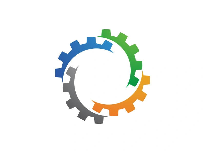 Gear illustration design template