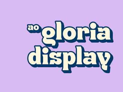 AO Gloria - Display Font