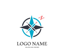 Compass logo template vector icon illustration design