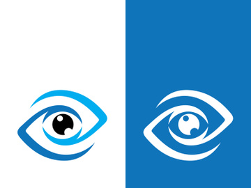 Eye logo icon design template illustration preview picture