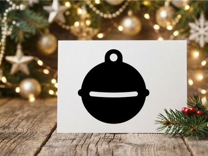 Christmas Bell Icon for Holiday Decorations and Seasonal Themes